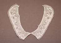 Δαντέλα χειροποίητο Λευκή 100 βαμβάκι Peter Pan Crochet κολλάρο Motif για φορέματα