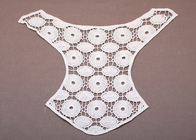 Λευκό τα Trim χέρι έκανε βαμβάκι κέντημα Crochet Lace κολλάρο Custom για Apparels