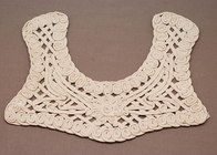 Κεντήματα ρούχα Ruffle ελεφαντόδοντου 100 κολλάρο Lace βαμβάκι Crochet Necklines