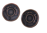 τρισδιάστατο παλαιό αποτυπωμένο σε ανάγλυφο ορείχαλκος λογότυπο λογότυπων Personized κουμπιών ιματισμού συνήθειας