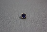 14L ακρυλικά κουμπιά ιματισμού συνήθειας ABS με το μπλε διαμάντι για το πουκάμισο κοριτσιών