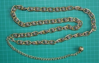 Χρυσή αλυσίδα μέσης μετάλλων cOem με τις γραπτές χάντρες για το γυναικείο ένδυμα