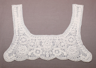Λευκή OEM κέντημα Ruffle Crochet Lace κολλάρο και Lace κορυφή για φόρεμα