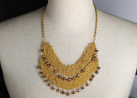 Προσαρμοσμένη Lady κίτρινο Tassel Handcrafted κοσμήματα κολλάρο κολιέ για το καλοκαίρι