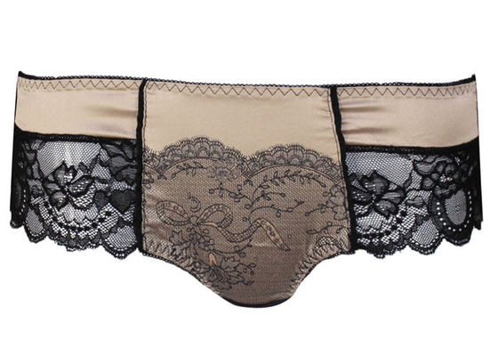 Αρκετά άνετη περιποίηση Boyshort Panty δαντελλών με το όμορφο σατέν στο μέτωπο