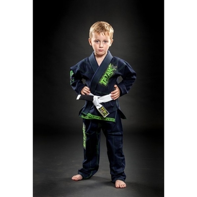 Προσαρμοσμένες βραζιλιάνες Jiu Jitsu στολές πολεμικών τεχνών ΓΠ μαύρες για τα αγόρια, κορίτσια