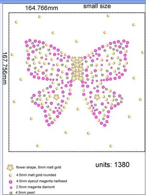 Μισό στρογγυλό SGS Rhinestone καυτής αποτυπώσεων λουλουδιών μεταφοράς Rhinestone ζωηρόχρωμο