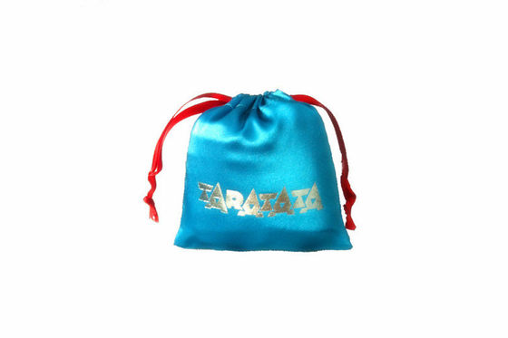 Μπλε συσκευασία δώρων σακουλών Drawstring κοσμήματος, υγρασία 13*16cm απόδειξης