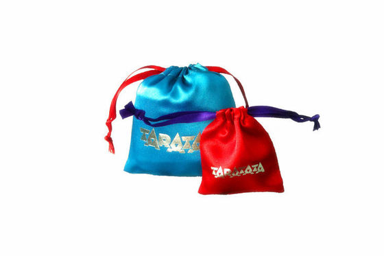 Μπλε συσκευασία δώρων σακουλών Drawstring κοσμήματος, υγρασία 13*16cm απόδειξης