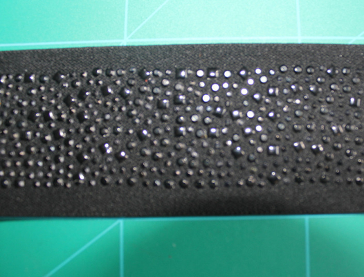 μαύρα ελαστικά Webbing 5cm νάυλον και Spandex με Rhinestone