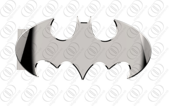 Ασημένιος λαμπρός καθρεφτών πορπών ζωνών Batman ανοξείδωτου που γυαλίζεται